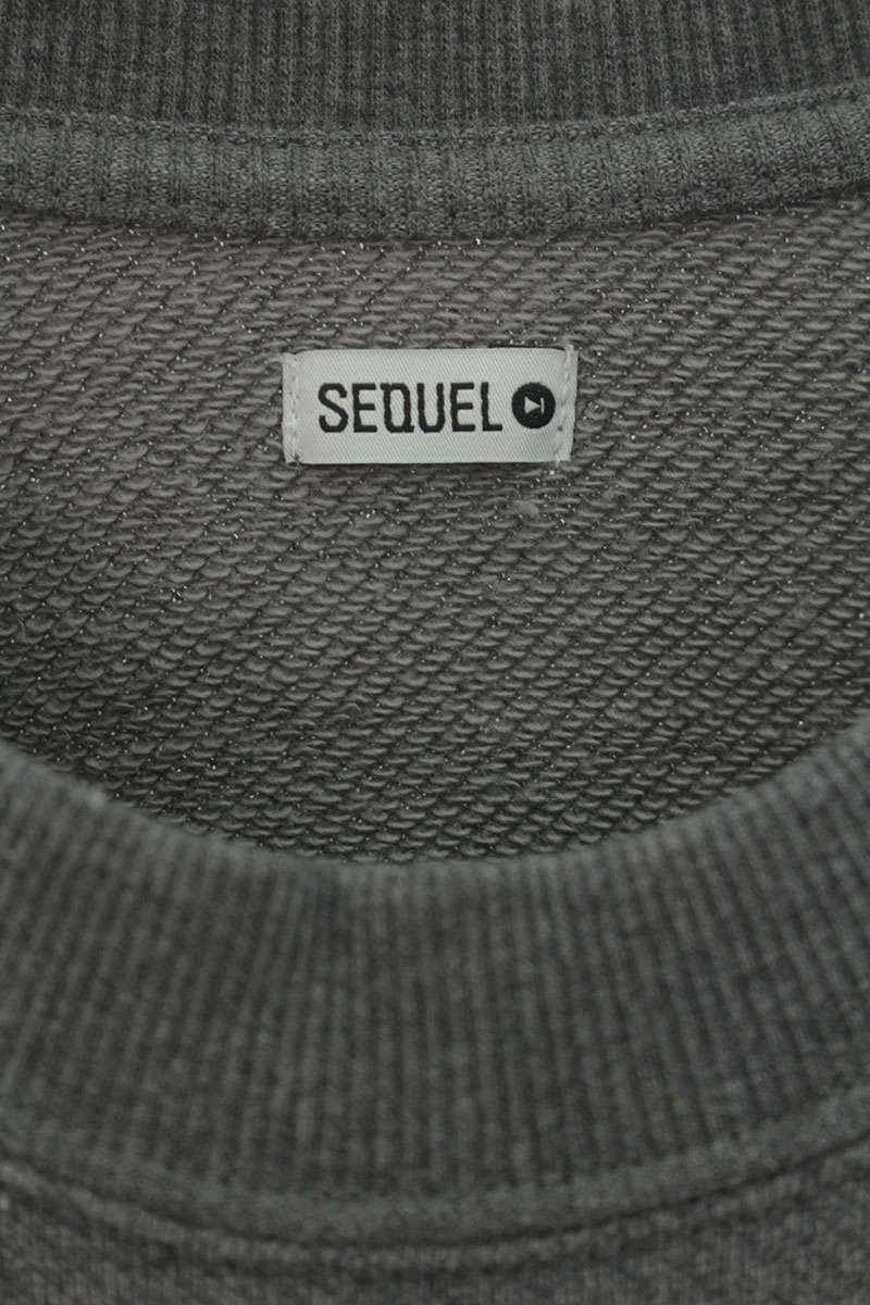 SEQUEL 25SS Logo Print Sweatshirt Gray Size S