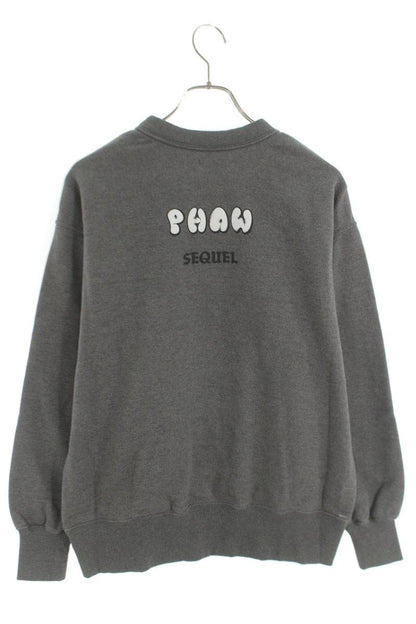 SEQUEL 25SS Logo Print Sweatshirt Gray 25SS-CS Size S