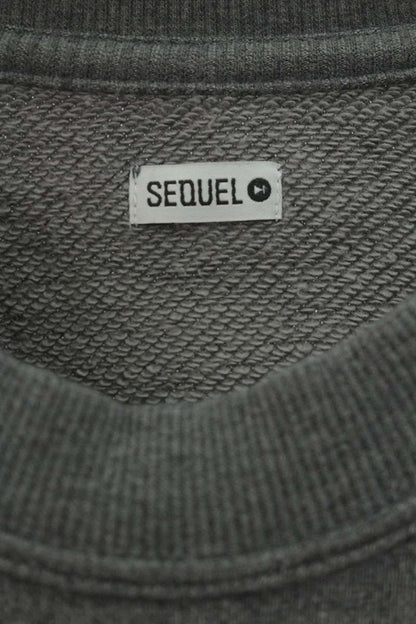 SEQUEL 25SS Logo Print Sweatshirt Gray 25SS-CS Size S