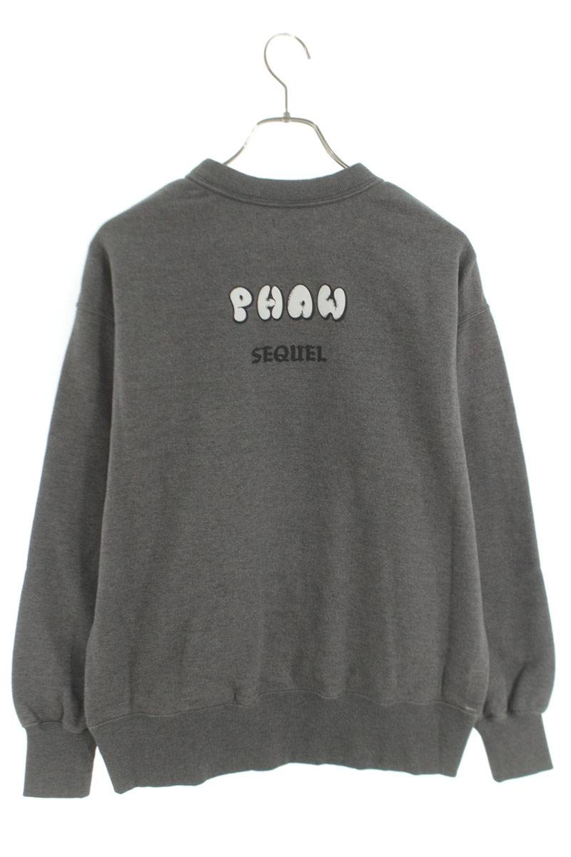 SEQUEL 25SS Logo Print Sweatshirt Gray Size XL