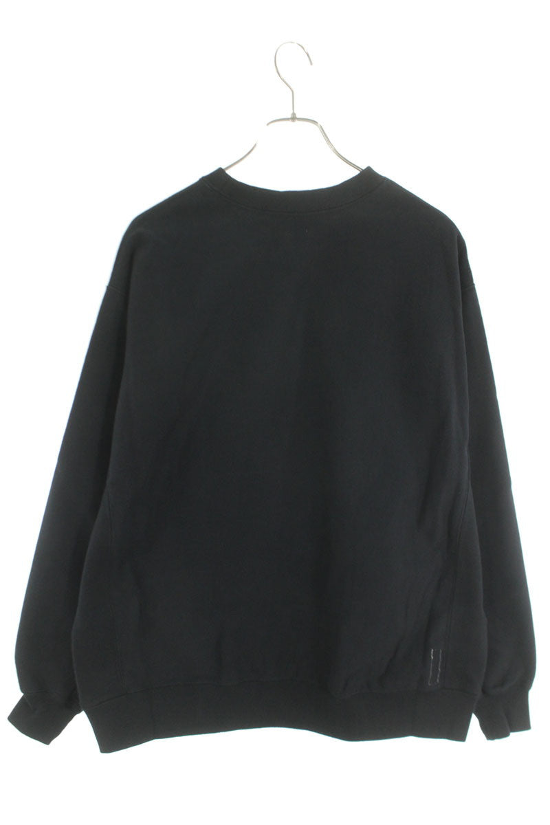 SEQUEL 25SS Logo Embroidered Sweatshirt Black Size XL