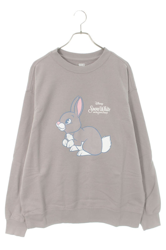 SEQUEL 24AW Snow White Print Sweatshirt Gray Size XL
