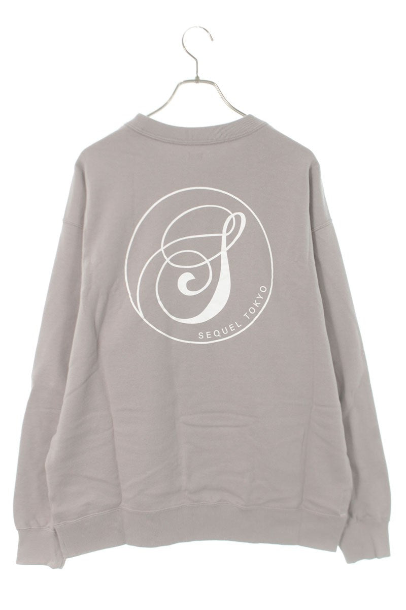 SEQUEL 24AW Snow White Print Sweatshirt Gray Size XL