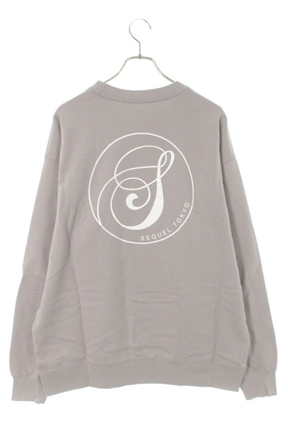 SEQUEL 24AW Snow White Print Sweatshirt Gray Size XL