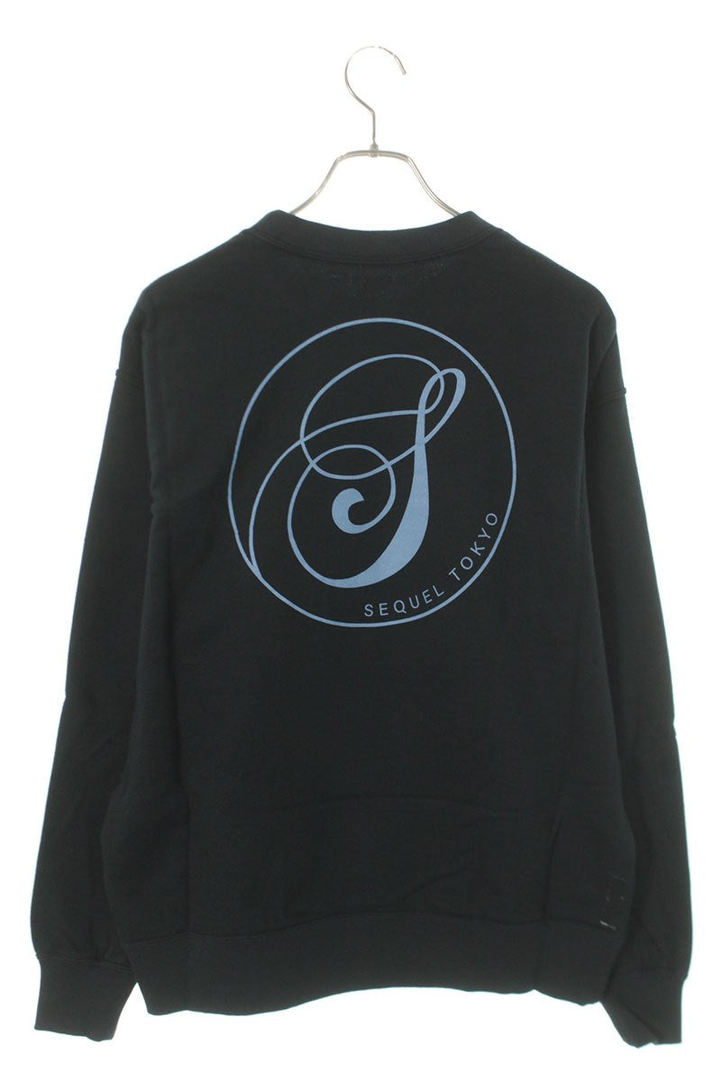 SEQUEL 24AW Snow White Print Sweatshirt Black Size M