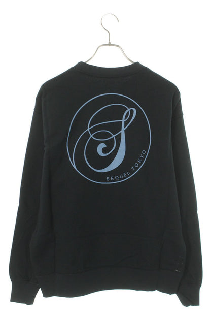 SEQUEL 24AW Snow White Print Sweatshirt Black Size M