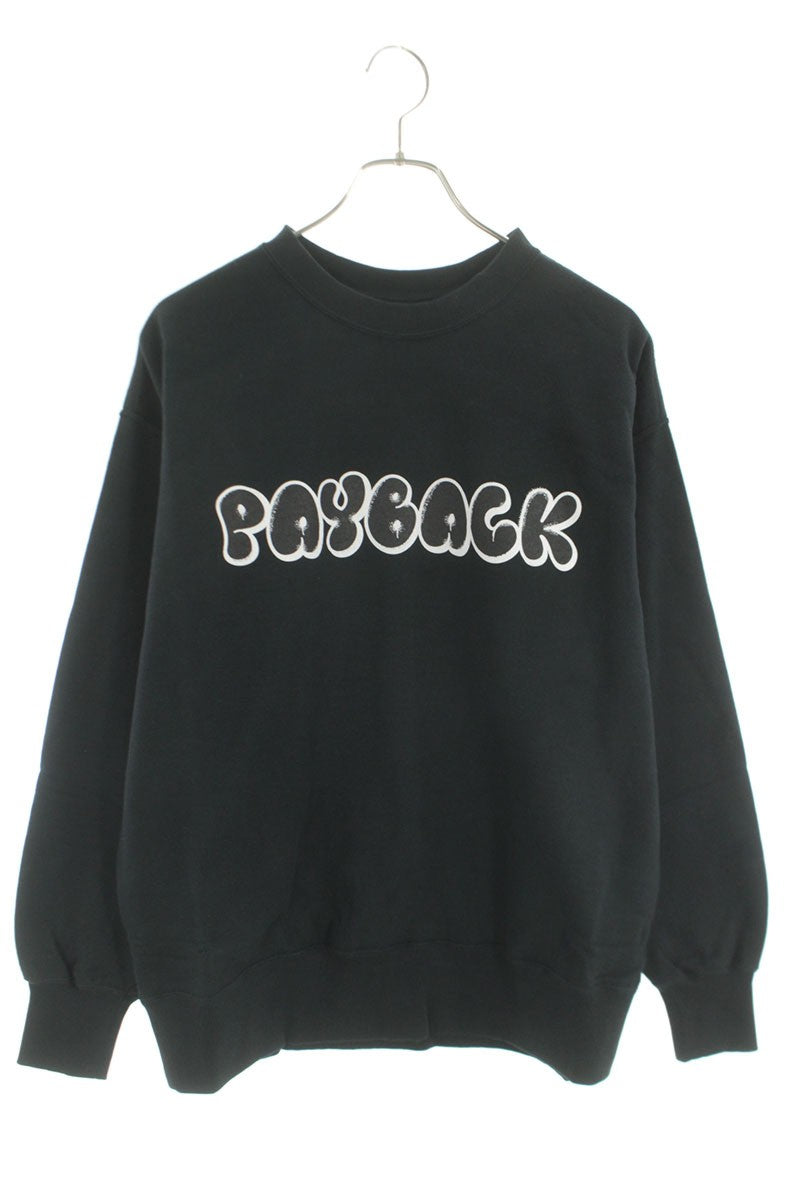 SEQUEL 25SS Logo Print Sweatshirt Black Size S