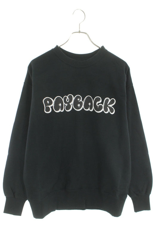 SEQUEL 25SS Logo Print Sweatshirt Black Size S