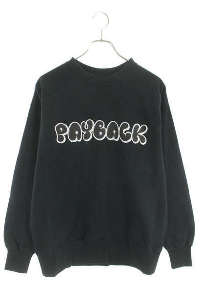 SEQUEL 25SS Logo Print Sweatshirt Black 25SS-CS Size M