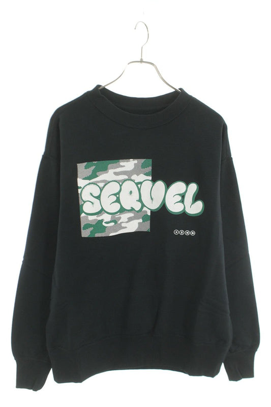 SEQUEL 25SS Logo Print Sweatshirt Black Black 25SS-CS Size M