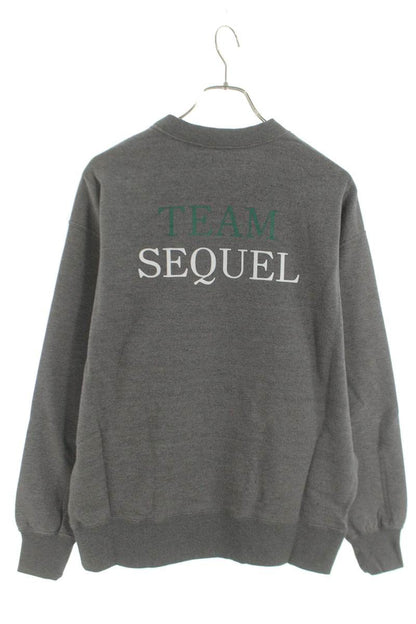 SEQUEL 25SS Logo Print Sweatshirt Gray Gray 25SS-CS Size M