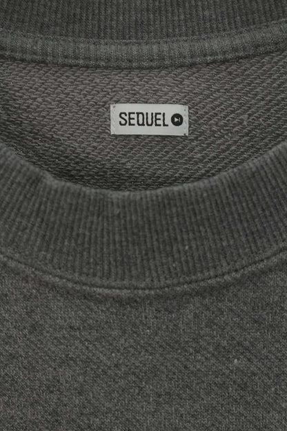 SEQUEL 25SS Logo Print Sweatshirt Gray Gray 25SS-CS Size M