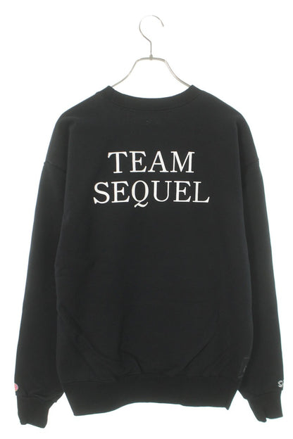 SEQUEL 24AW Simpsons Print Sweatshirt Black Size M
