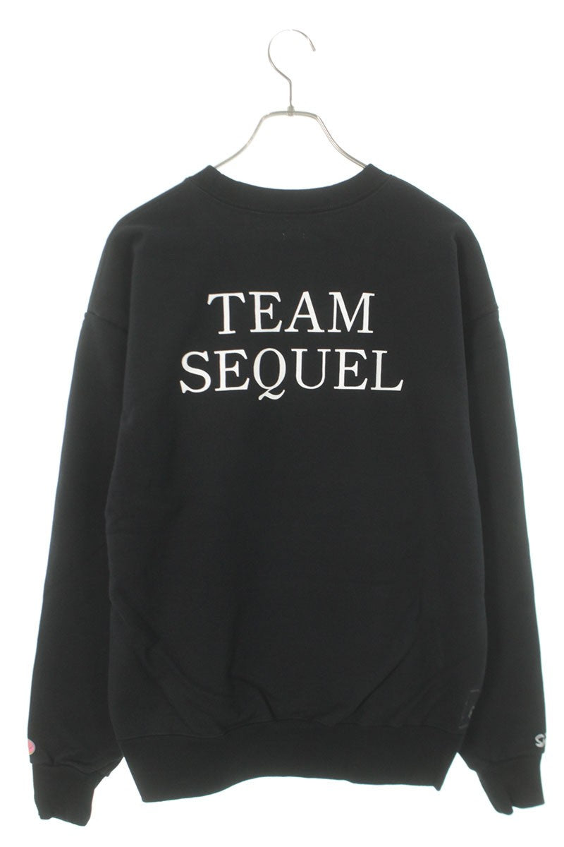 SEQUEL 24AW Simpsons Print Sweatshirt Black Size L