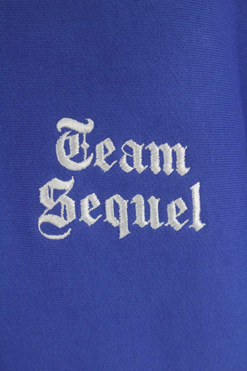 SEQUEL 25SS Logo Embroidered Sweatshirt Blue Size M