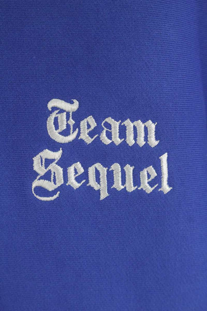 SEQUEL 25SS Logo Embroidered Sweatshirt Blue Size M