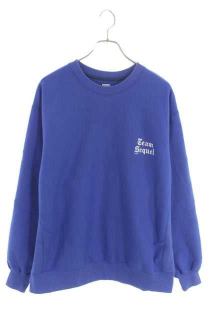 SEQUEL 25SS Logo Embroidered Sweatshirt Blue Size L