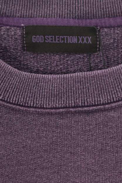 GOD SELECTION XXX Purple Cotton Logo Patch Sweatshirt Size S