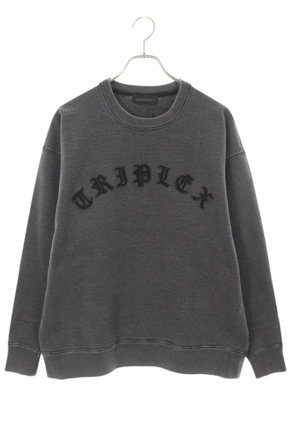 GOD SELECTION XXX Logo Patchwork Sweatshirt Black Size M