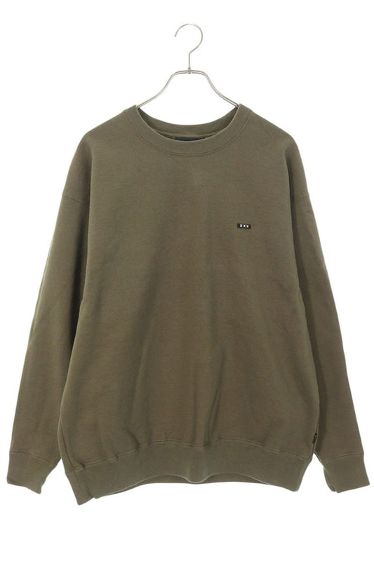 GOD SELECTION XXX Olive Cotton Logo Patch Sweatshirt Size M