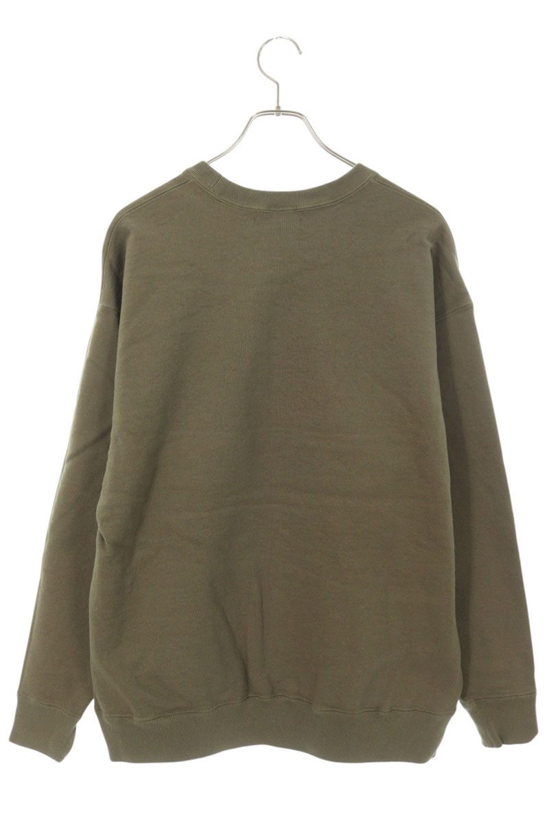 GOD SELECTION XXX Olive Cotton Logo Patch Sweatshirt Size L