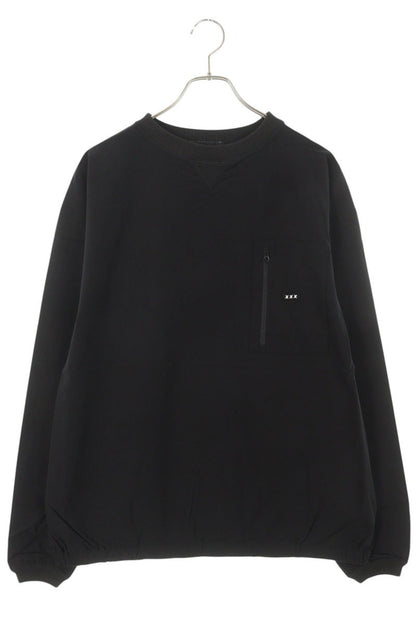 GOD SELECTION XXX Black Nylon Zip Pocket Sweatshirt Size M