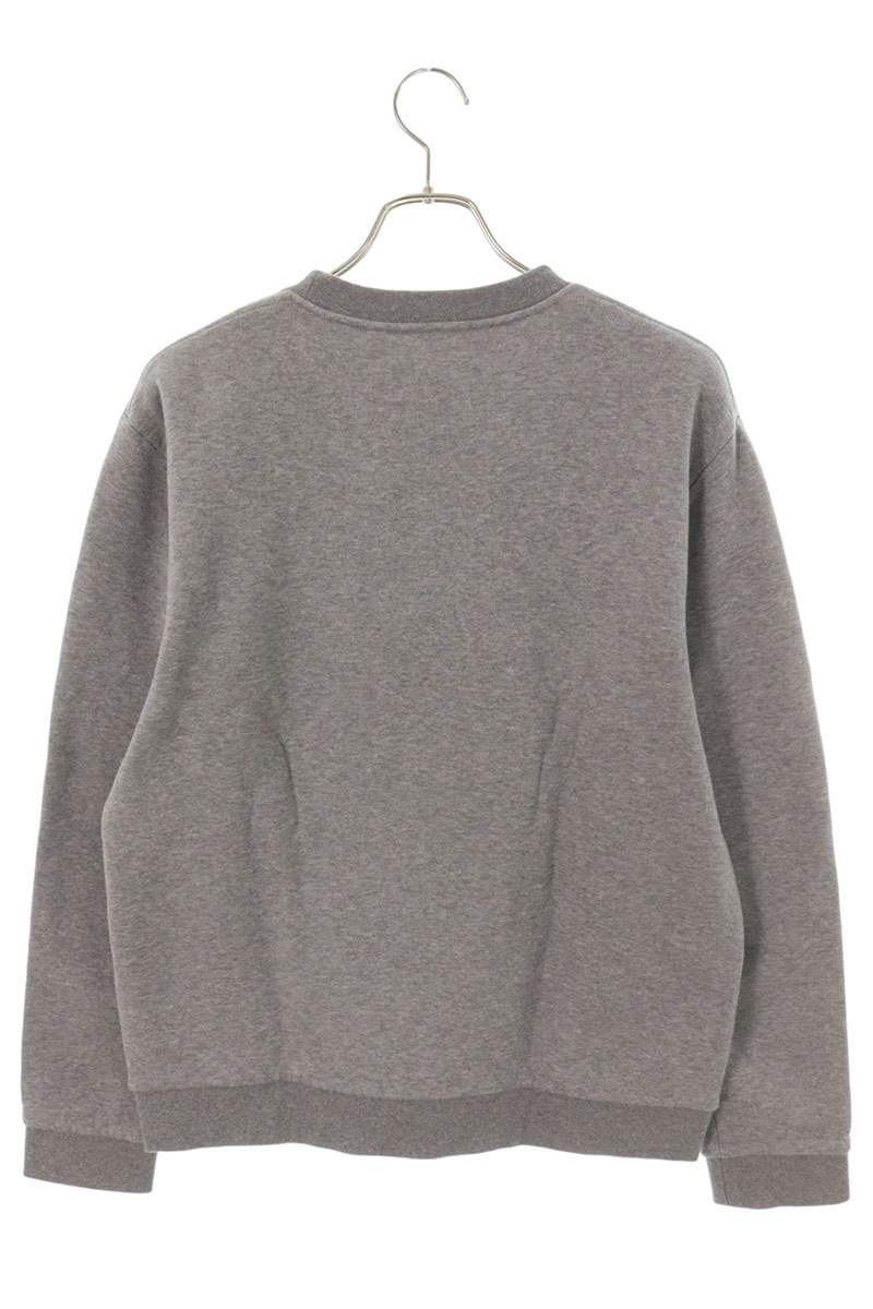 Louis Vuitton logo embroidery Crewneck Sweatshirt Gray Size M