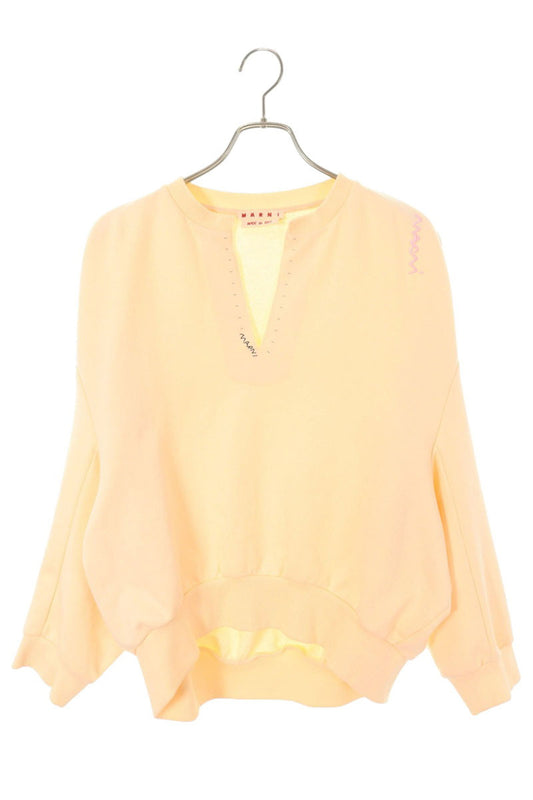 Marni Stitch Design Cotton Sweatshirt White 25SS Size 38