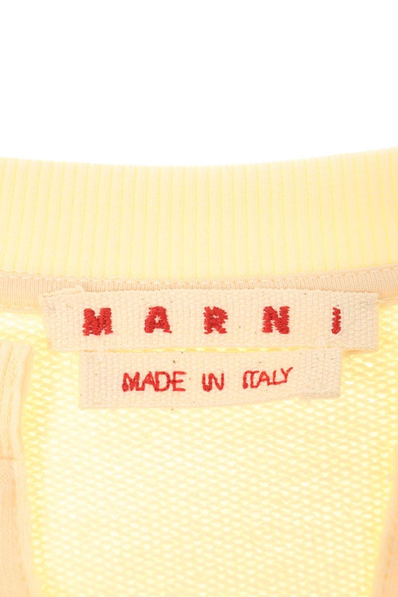 Marni Stitch Design Cotton Sweatshirt White 25SS Size 38