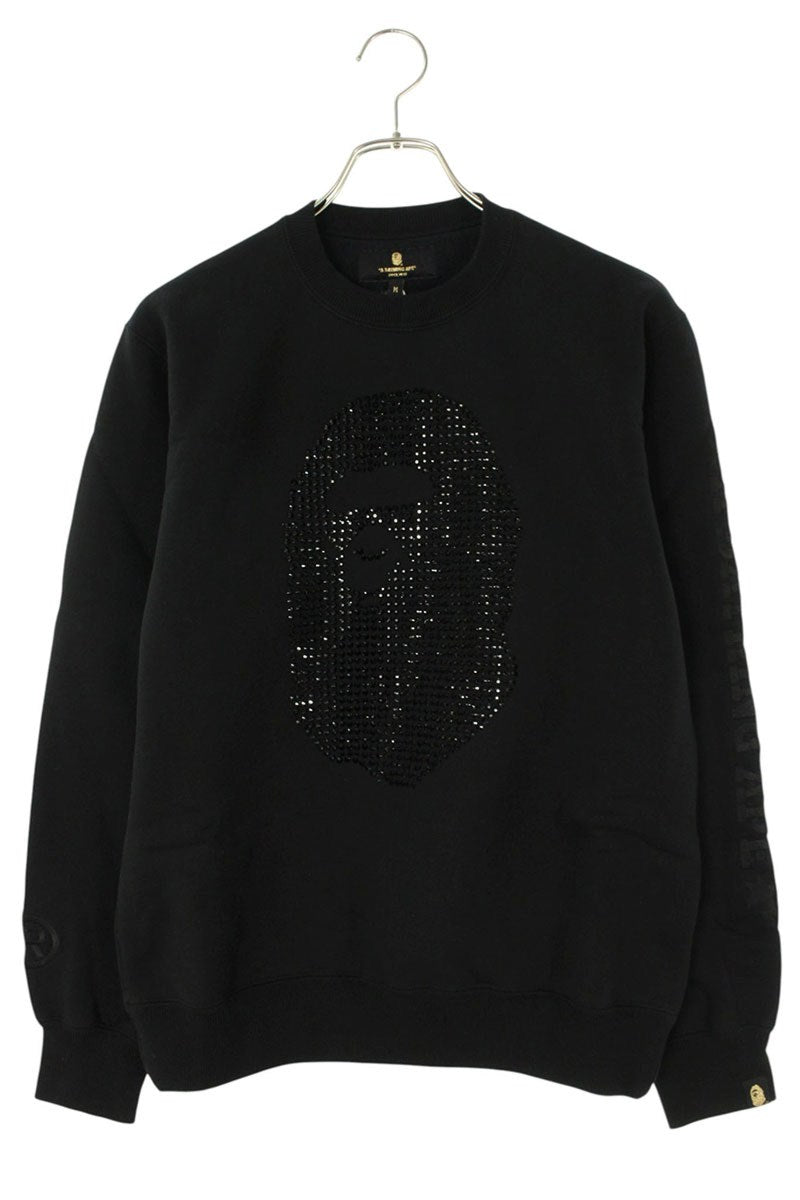 Bape Rhinestone Sweatshirt Black Size M
