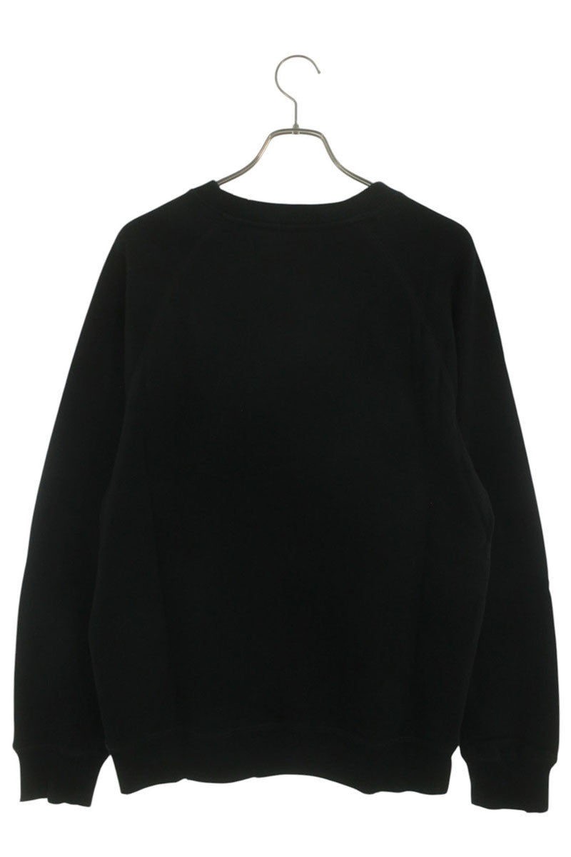 DIOR Distressed Logo Bear Applique Sweatshirt Black Size S