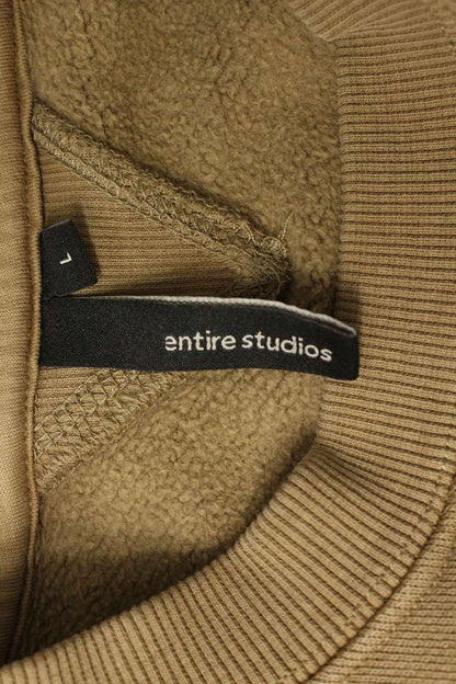 Entire Studios Logo Print Sweatshirt Brown Size L