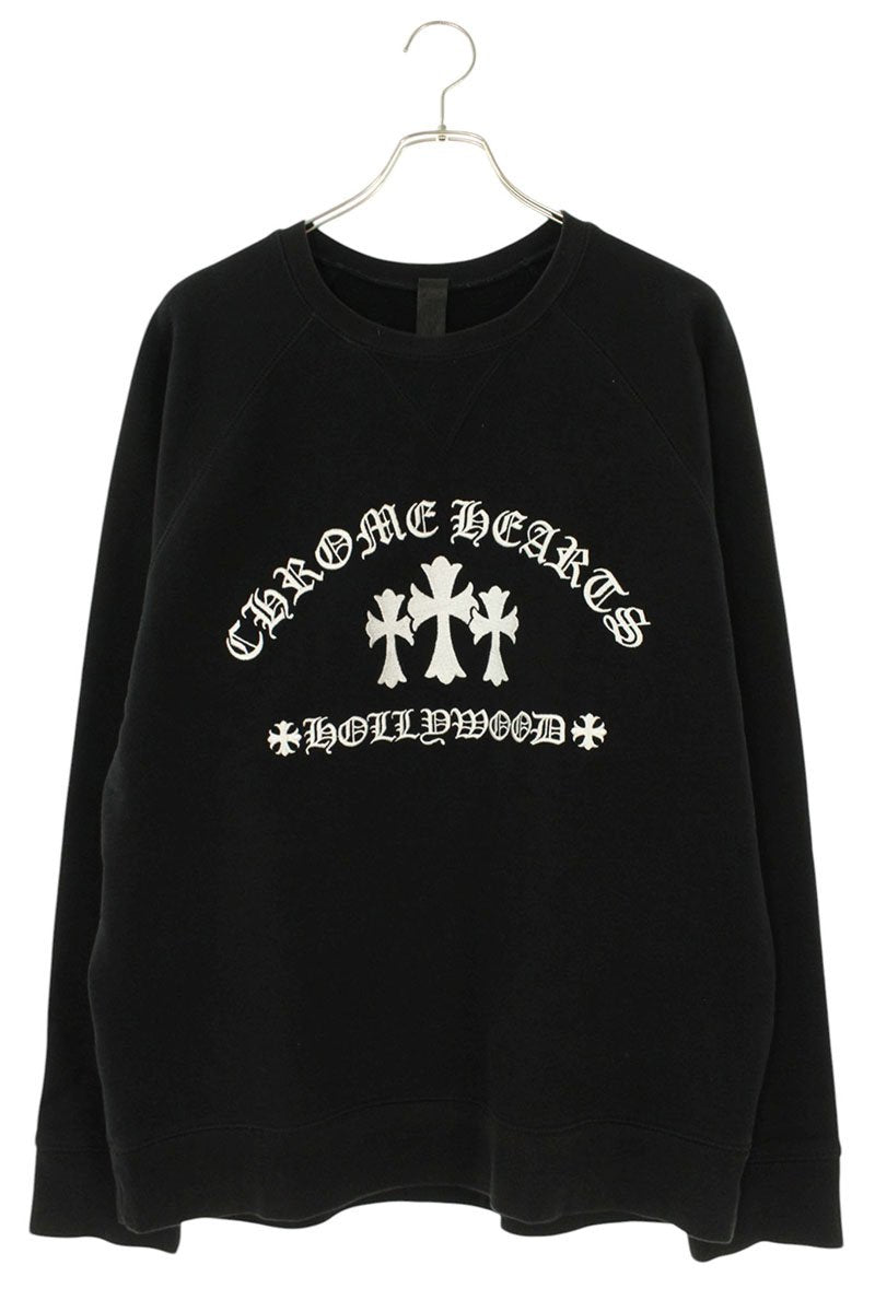 Chrome Hearts U SAILIN ON CREW Triple Cross Logo Size L