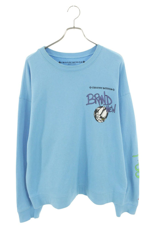 Chrome Hearts PPO BRAIN NEW SWTSHRT MATTY BOY Print Sweatshirt Blue Size XXL