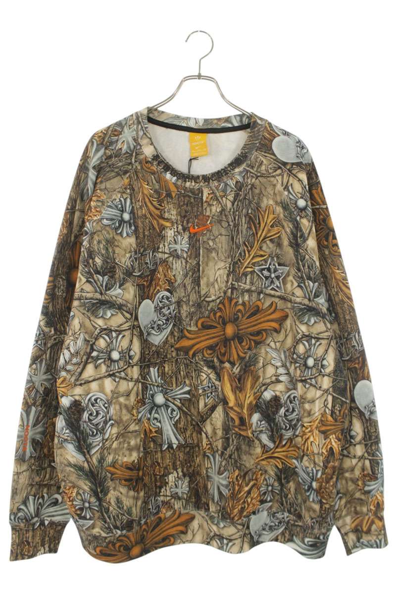 Chrome Hearts NOCTA CREW NECK Drake All-Over Brown Size XXL