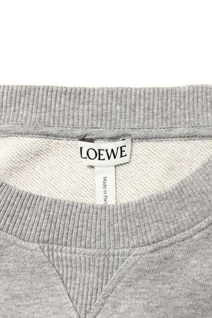 Loewe embroidery Crewneck Sweatshirt Gray Size XL