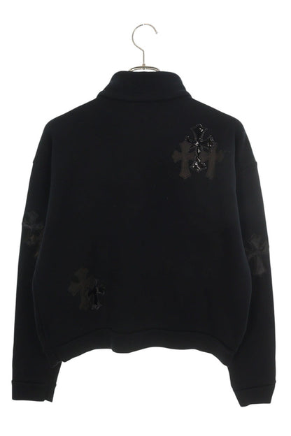 Chrome Hearts Y NOT Leather Cross Half-Zip Sweat Size XS