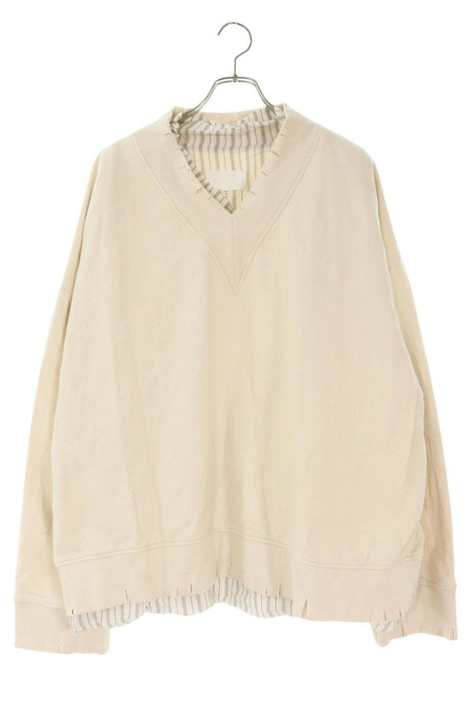 Maison Margiela 21SS Layered Destroyed Sweatshirt Size S