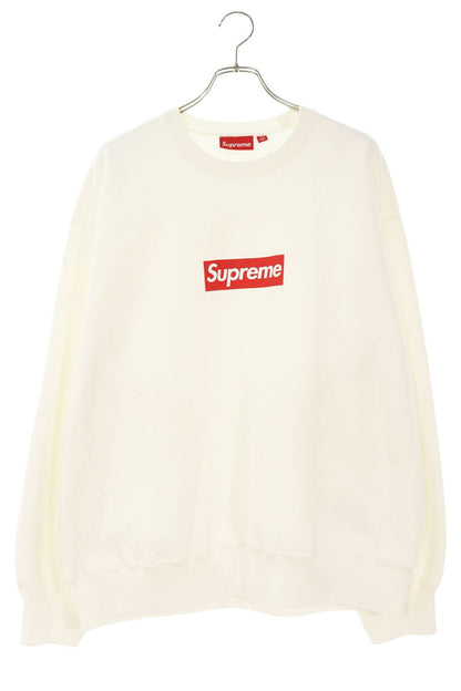SUPREME 25SS Washed Box Logo Sweatshirt White Size XL