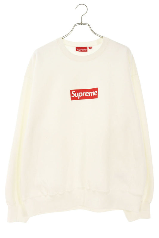 SUPREME 25SS Washed Box Logo Sweatshirt White Size XL