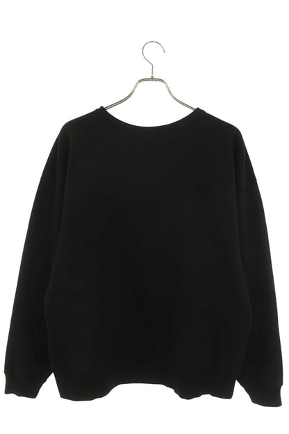 SAINT MICHAEL Front Logo Crewneck Sweatshirt Black Size L