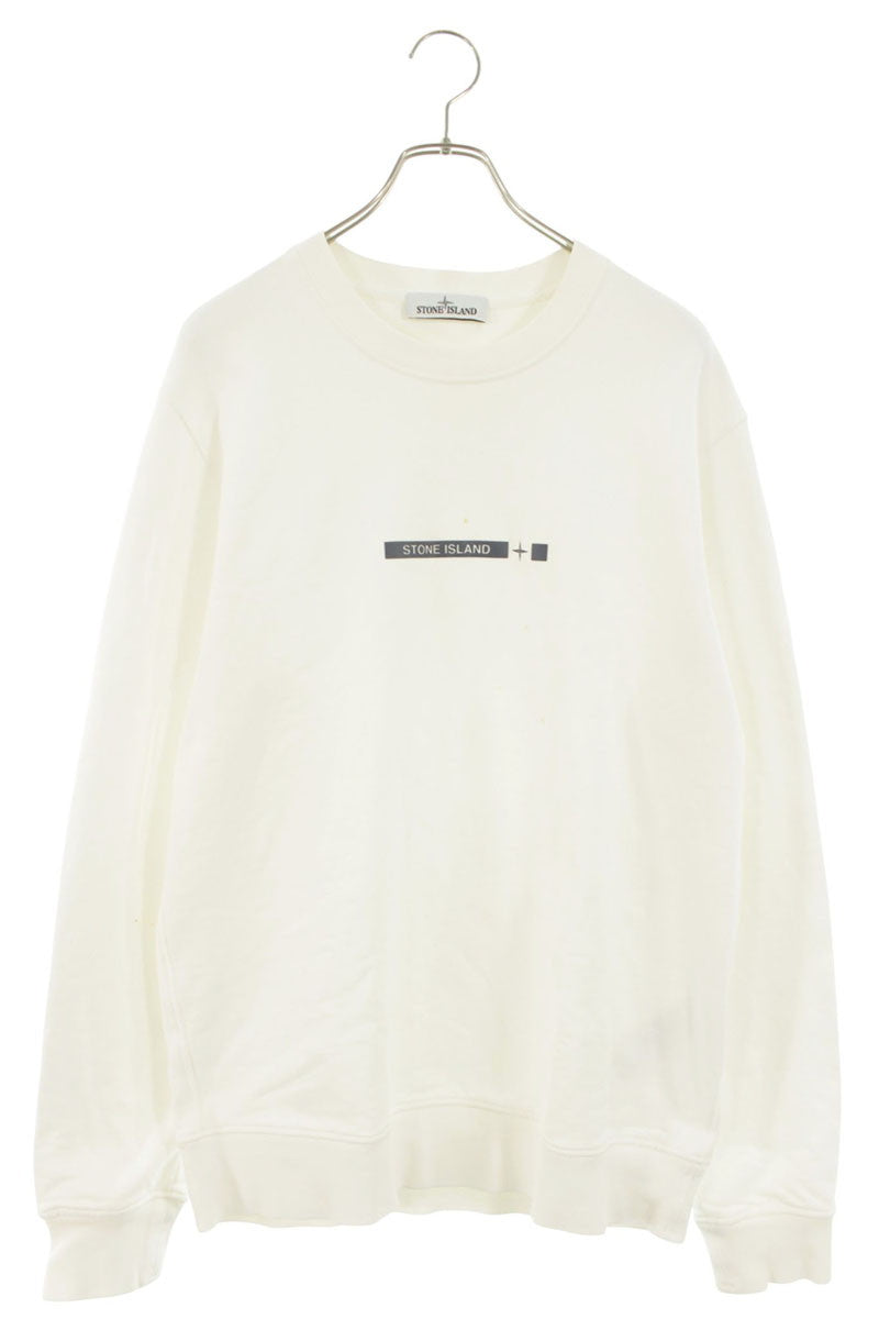 STONEISLAND Rubber Logo Cotton Crewneck Sweatshirt Size XL