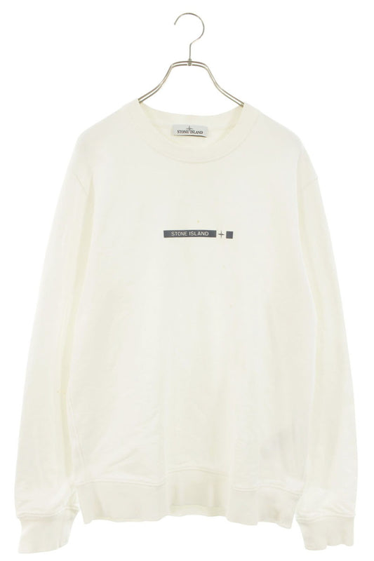 STONEISLAND Rubber Logo Cotton Crewneck Sweatshirt Size XL