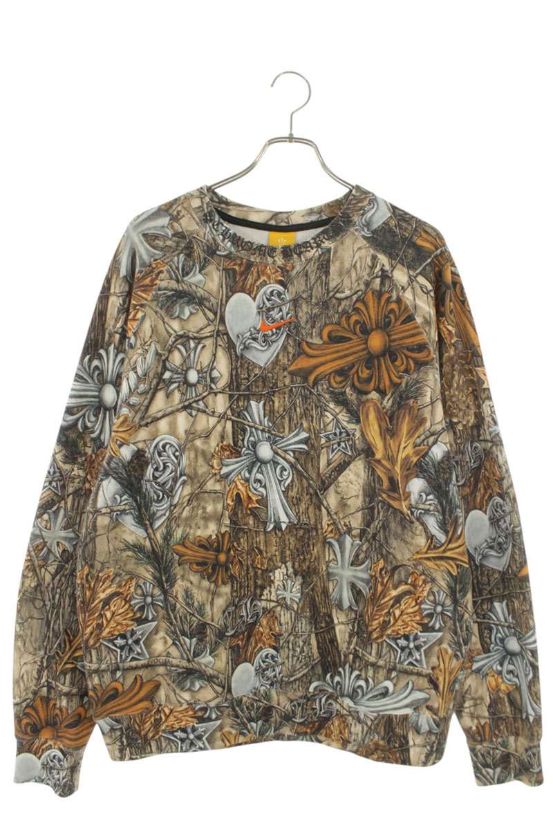 Chrome Hearts x Nike NOCTA All-Over Print Sweatshirt Size L