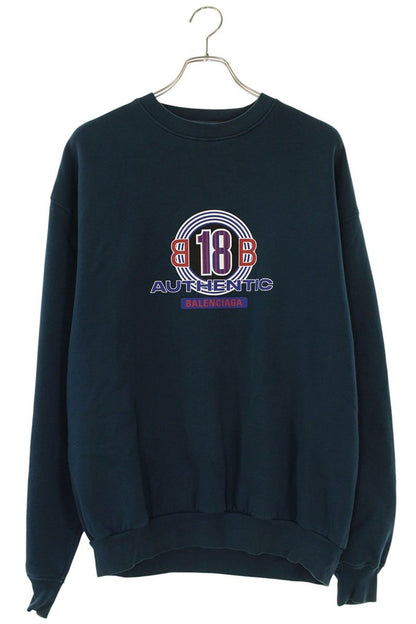 Balenciaga Logo Print Sweatshirt Green Size S