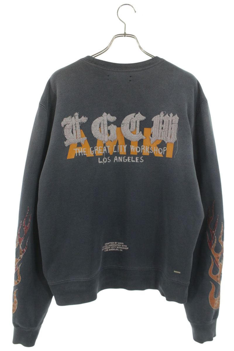Amiri AM6TH Sweatshirt Gray Size M