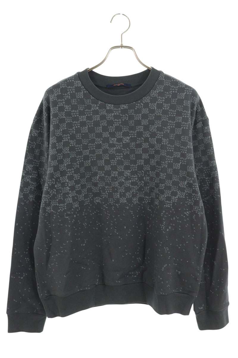 Louis Vuitton 22AW Print Sweatshirt Gray Size XL