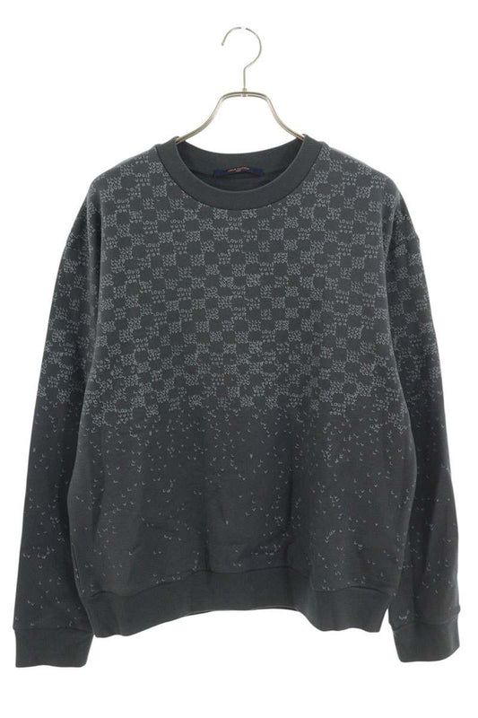 Louis Vuitton 22AW Print Sweatshirt Gray Size XL