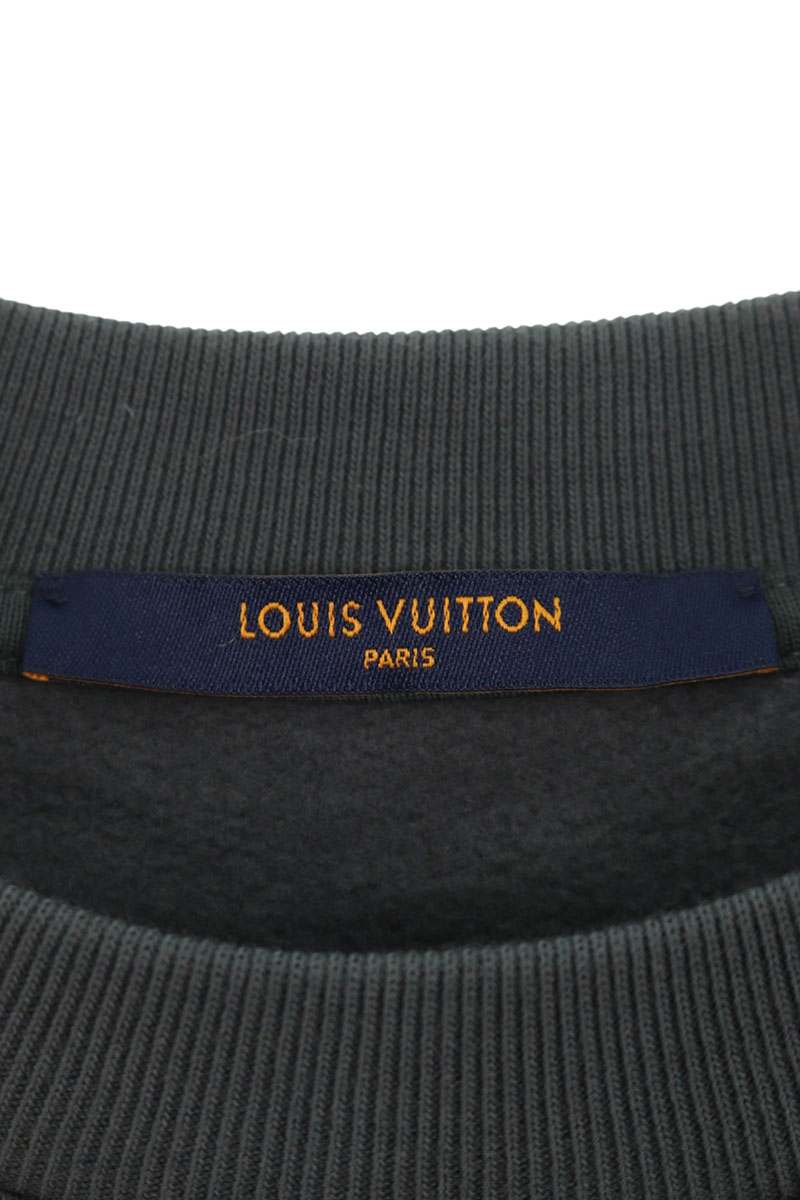 Louis Vuitton 22AW Print Sweatshirt Gray Size XL