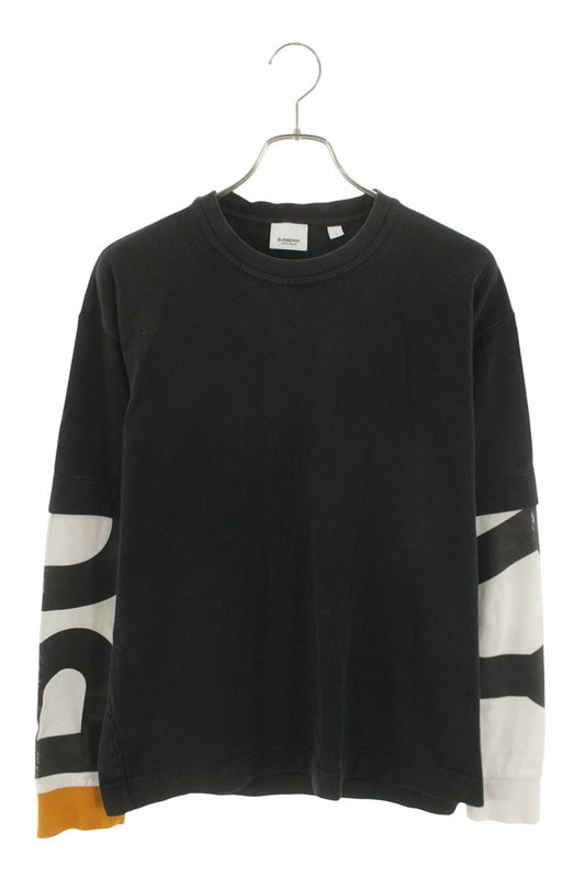 Burberry Logo Print Sweatshirt Black x White Size M